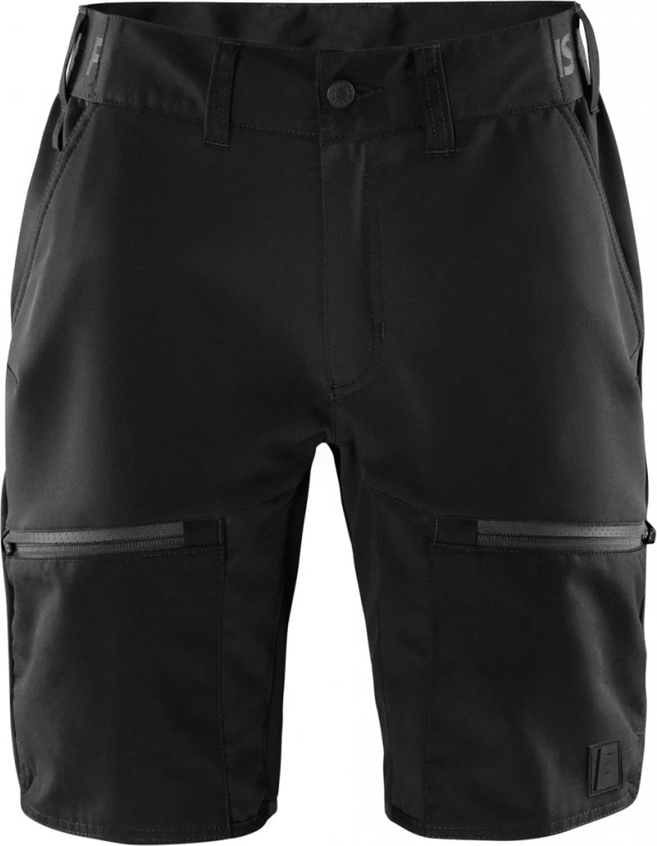 Carbon semistretch korte broek - Zwart by Fristads, Black, M – product image