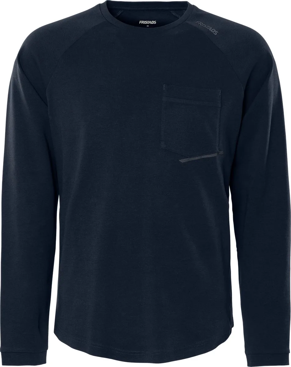 Heavy T-shirt met lange mouwen 7821 GHT - Donker marineblauw von Fristads, Donker marineblauw, L – Produktbild