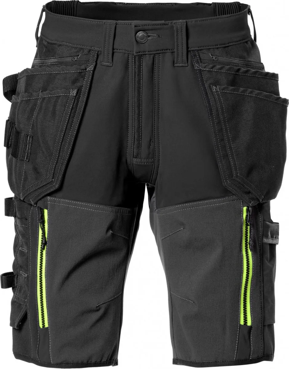 Korte Broek Stretch 2567 Stp - Zwart van Fristads, Zwart, C50 – productafbeelding
