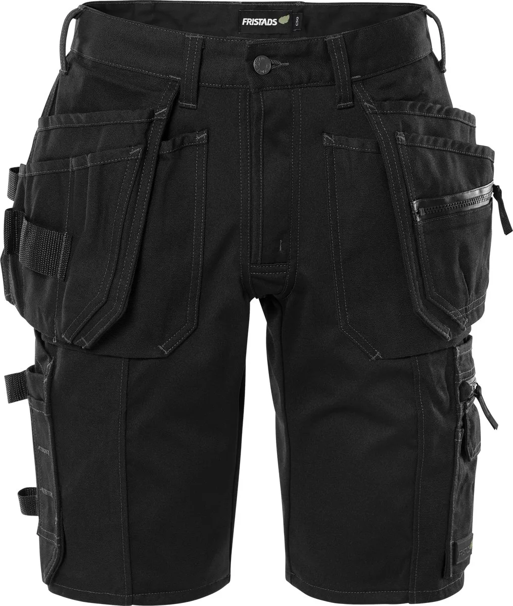 Korte stretchbroek 2532 GCYD - Zwart van Fristads, Zwart, C46 – productafbeelding