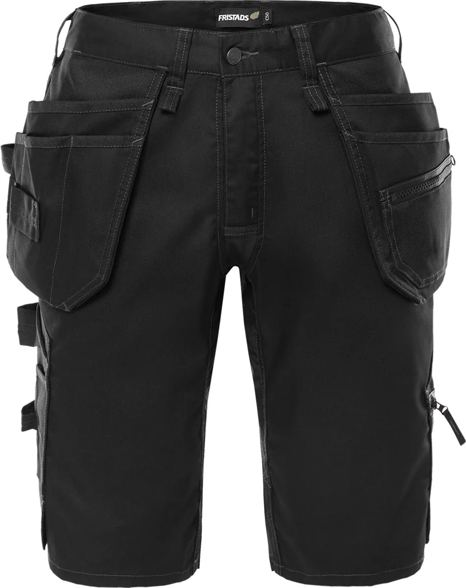 Korte werkbroek stretch dames 2904 GWM - Zwart de Fristads, Noir, 38 – image du produit