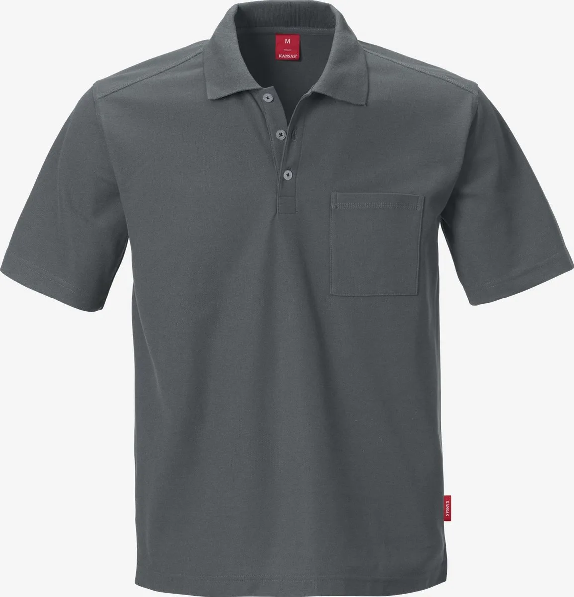 Poloshirt korte mouw polo van Fristads, Donkergrijs, XL – productafbeelding