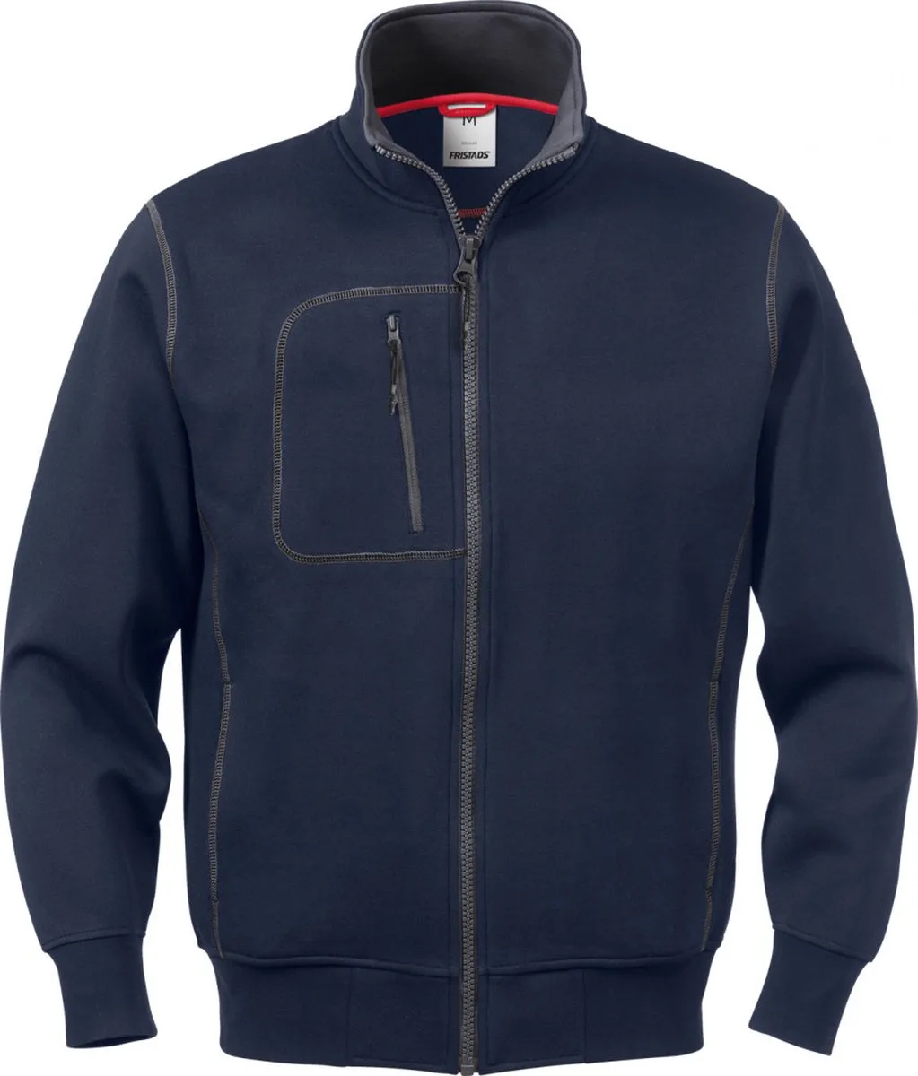 Sweatjack 1747 Df - Midnight blue van Fristads, Midnight blue, 3XL – productafbeelding