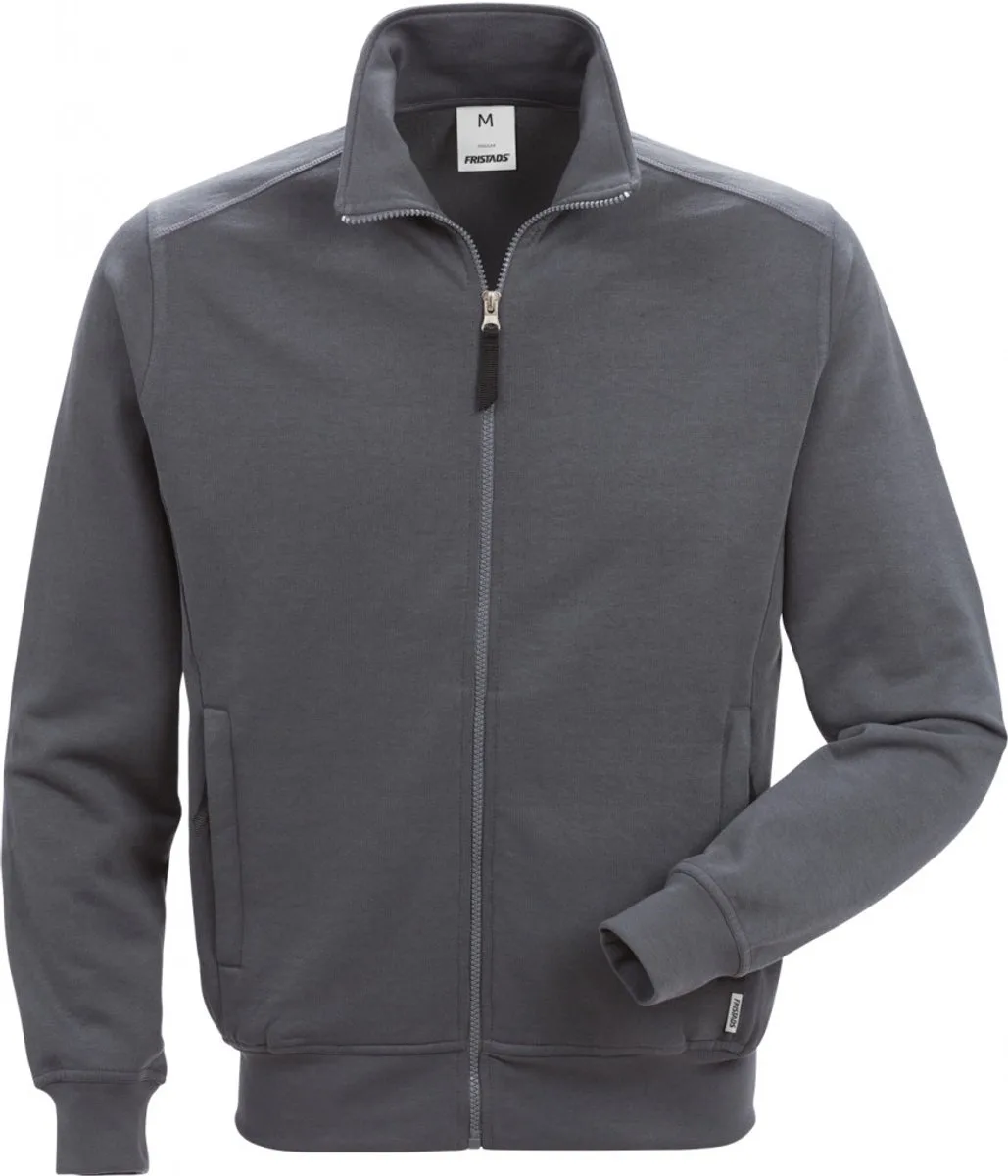 Sweatjack 7608 Sm - Donkergrijs från Fristads, Mörkgrå, 4XL – produktbild