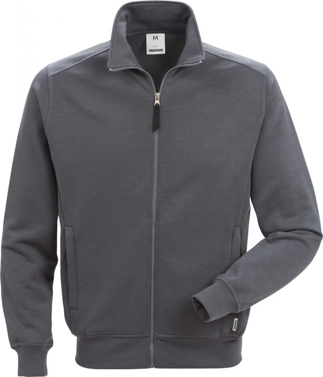 Sweatjack 7608 Sm - Donkergrijs von Fristads, Dunkelgrau, XL – Produktbild