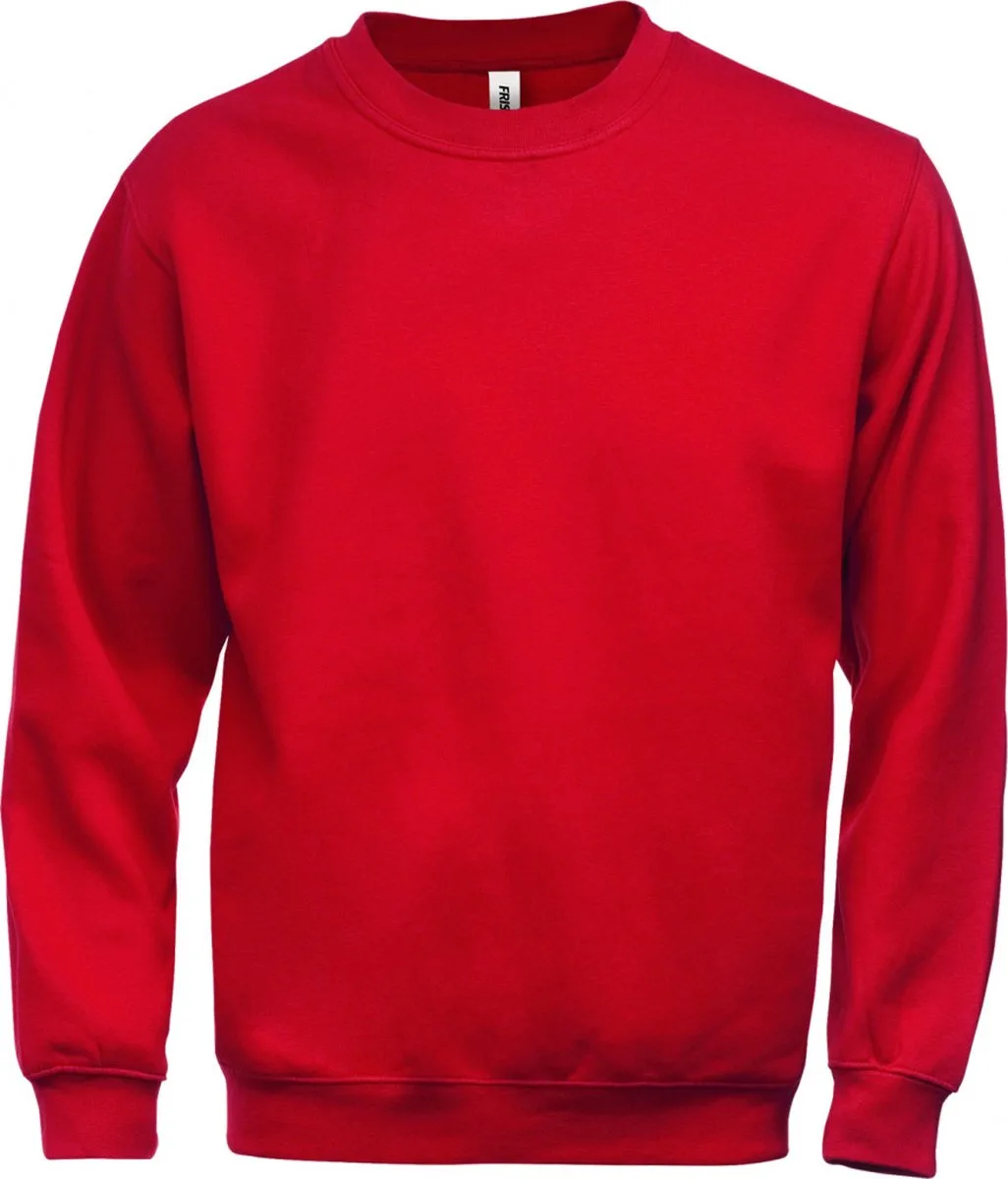 Sweatshirt 1734 Swb - Rood fra Fristads, Rød, M – produktbillede