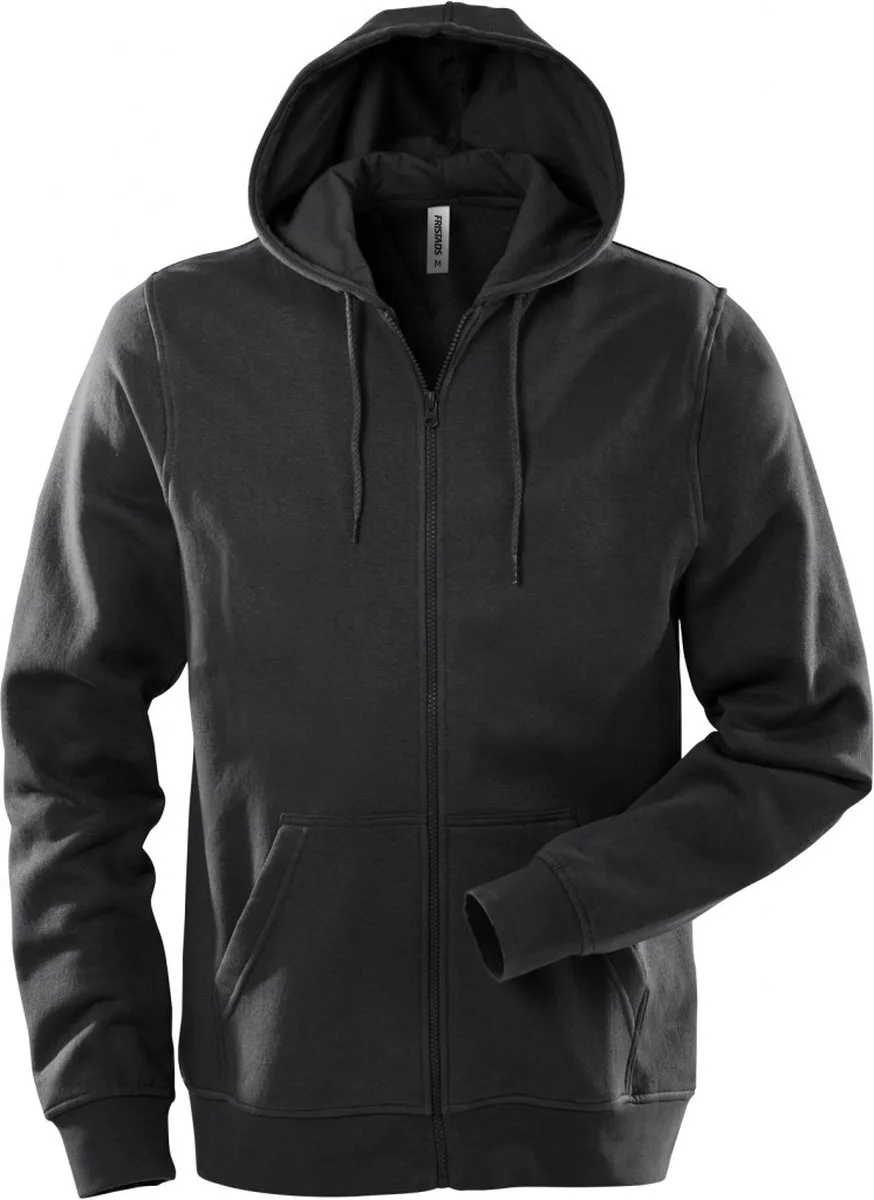 Sweatshirt Met Capuchon 1736 Swb - Zwart von Fristads, Schwarz, S – Produktbild