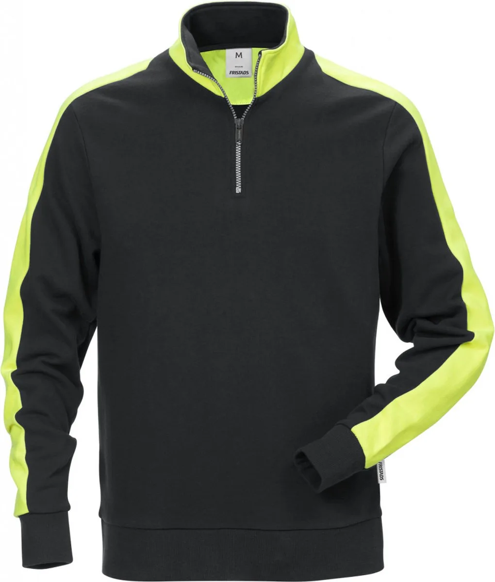 Sweatshirt Met Korte Rits 7449 Rts - Zwart de Fristads, Noir, XXL – image du produit