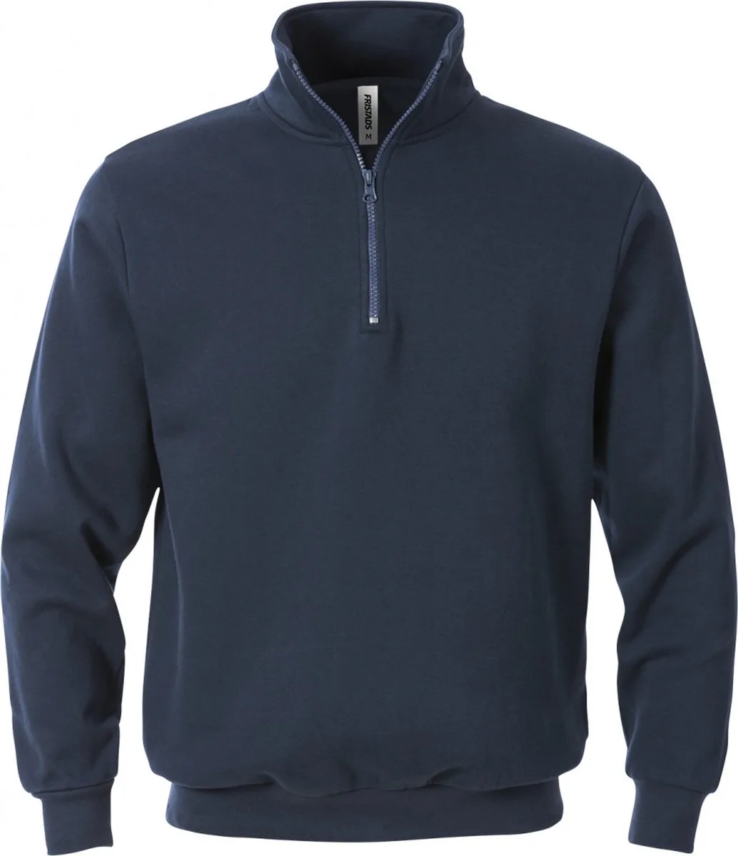 Sweatshirt Met Korte Ritssluiting 1737 Swb - Donker marineblauw van Fristads, Donker marineblauw, XS – productafbeelding