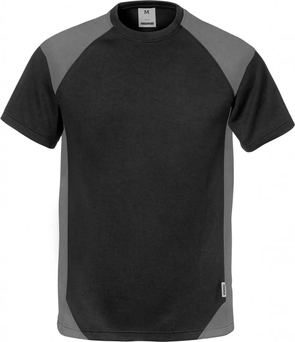 T-Shirt 7046 Thv - Zwart/Grijs von Fristads, Schwarz, Grau, XL – Produktbild