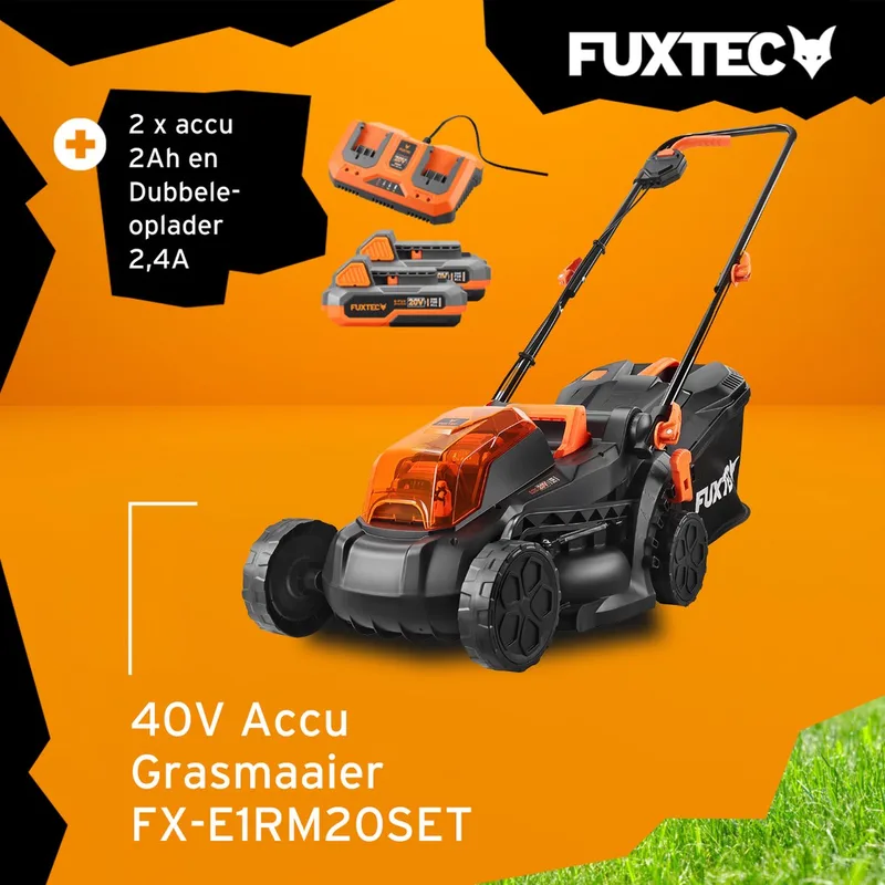 Accu grasmaaier 40V (2X20V) von FUXTEC – Produktbild 1 von 5