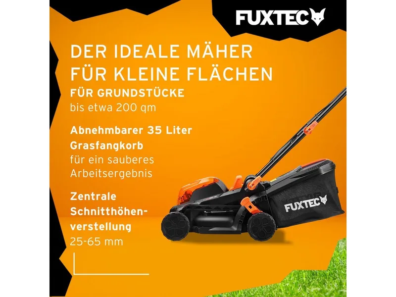 Accu grasmaaier 40V (2X20V) von FUXTEC – Produktbild 4 von 5