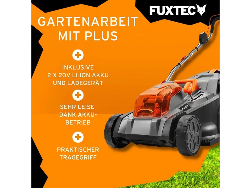 Accu grasmaaier 40V (2X20V) van FUXTEC – productafbeelding 3 van 5