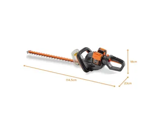 accu heggenschaar FX-E2HSSET 40V | 61 cm snijlengte | 26 mm snijdikte | 2x 20V Li-ion-accu | Draaibare handgreep | Elektrische rem | Heggenschaar voor struiken en heggen van FUXTEC – productafbeelding 5 van 5