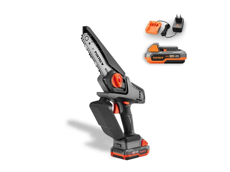 Akku-Heckenschere FX-E1HAS20SET, 2Ah-Akku, 10cm Schnittlänge, 15.5cm Schwertlänge, 20V by FUXTEC – product image 1 of 4