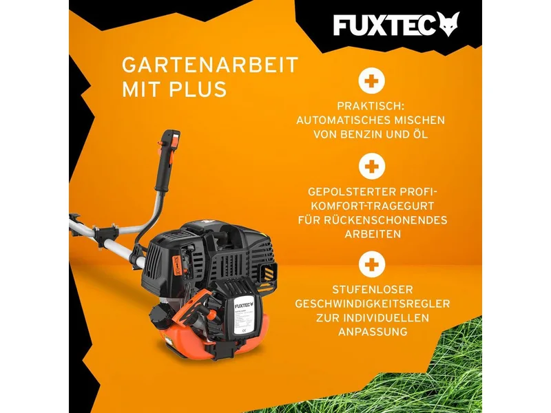 benzine bosmaaier FX-4MS131: 31cc, 2in1 multitool, 1 PK, stille 4-takt motor, professionele draagriem, Easy Starter by FUXTEC – product image 4 of 5