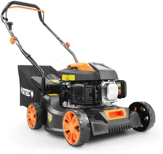 Benzine Grasmaaier FX-RM4180 - 1,8pk / 1,3kW - Slechts 18kg - 40cm Maaibreedte - 3-traps Maaihoogteverstelling - 80ccm 4-Takt - Incl. 45L Grasopvangbak de FUXTEC – image du produit 1 sur 5