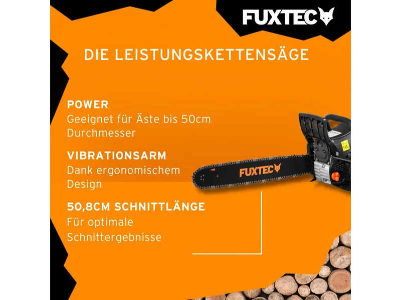 Benzine Kettingzaag FX-KS262 – 2,85 kW 61,5 cc – 20 inch (51 cm) Zaagblad – EASY-Start – Inclusief Zwaardbeschermer & Draagtas de FUXTEC – image du produit 4 sur 5