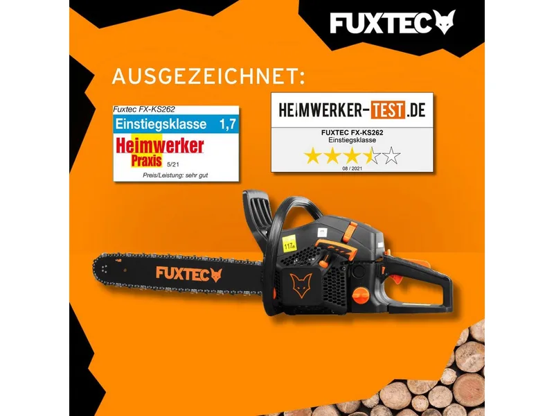 Benzine Kettingzaag FX-KS262 – 2,85 kW 61,5 cc – 20 inch (51 cm) Zaagblad – EASY-Start – Inclusief Zwaardbeschermer & Draagtas de FUXTEC – image du produit 5 sur 5