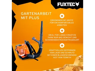 Bladblazer Benzine - Rugzak - 33cc 2-takt - meer den 300 km/h - FX-LB133T de FUXTEC – image du produit 4 sur 5