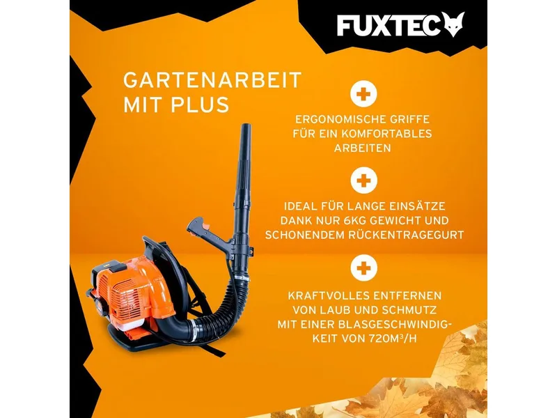 Bladblazer Benzine - Rugzak - 33cc 2-takt - meer den 300 km/h - FX-LB133T de FUXTEC – image du produit 4 sur 5