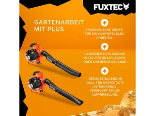 FUXTEC 2-in-1 Benzine Bladblazer FX-LB126 – 2-Takt Motor – 71 m/s Blaassnelheid – Inclusief 2 Blaaspijpen – Uitbreidbaar tot Bladzuiger de FUXTEC – image du produit 3 sur 5