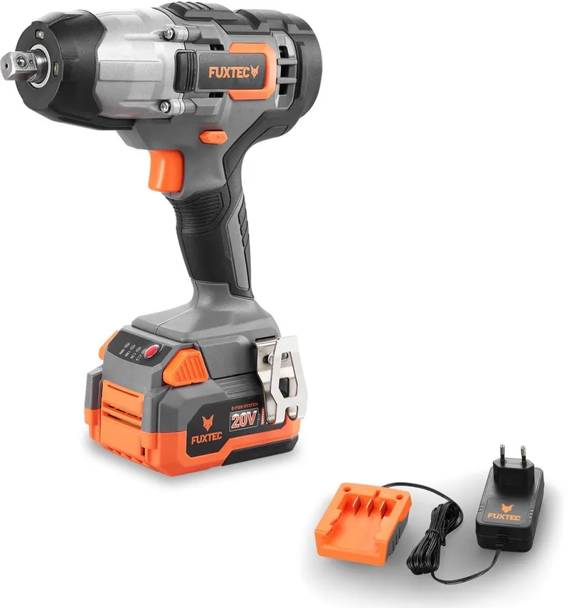 FUXTEC - 20V accu slagschroevendraaier - FX-E1IW20 SET - Koppel 300Nm - met 1 x 4Ah accu, 1 x 1A lader de FUXTEC – image du produit
