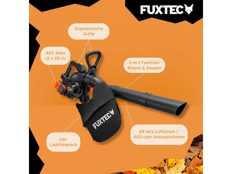 FUXTEC 2in1 40 Volt bladblazer/stofzuiger FX-E2LBS by FUXTEC – product image 2 of 2