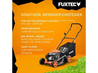 FUXTEC 3in1 Benzine Grasmaaier FX-RM4646ECO - 3,5pk / 2,6kW - 46cm Maaibreedte - 7-traps Maaihoogteverstelling - 4-Takt - Incl. 50L Grasvanger - Mulchfunctie & Reinigingsaansluiting by FUXTEC – product image 4 of 5