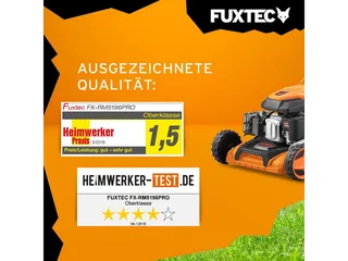 FUXTEC 4-in-1 Benzine Grasmaaier FX-RM5196PRO – 6 pk (4,4 kW) – 51 cm Maaibreedte – Flexibele Aandrijving – 4-Takt – Maaihoogte 25–75 mm – 60 L Grasopvangbak – Mulchen & Zij-uitworp von FUXTEC – Produktbild 3 von 5