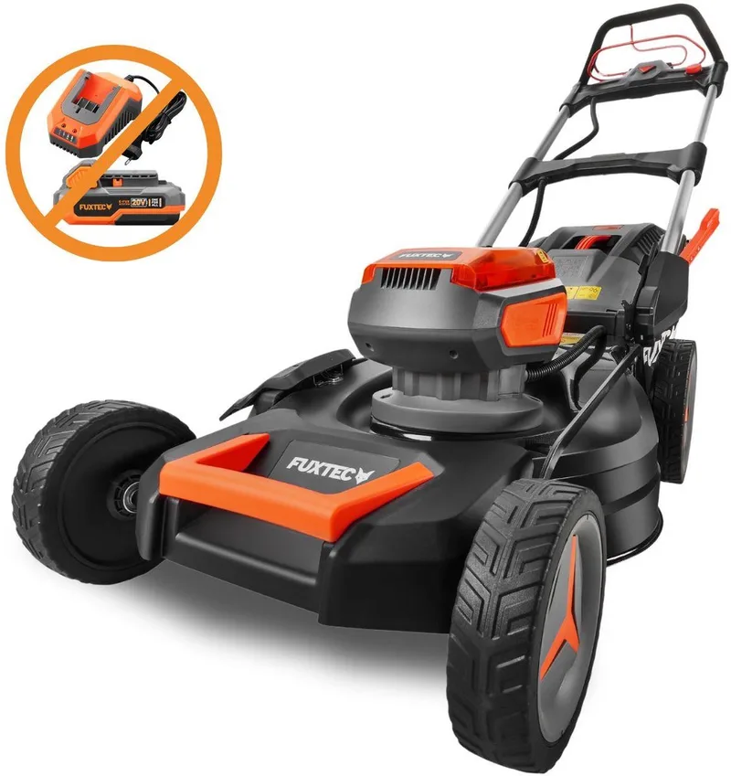 FUXTEC 40V accu-grasmaaier FX-E2RM51 - maaibreedte 51 cm - achterwielaandrijving - 3-in-1 maaisysteem - opvangbak van 50 l - zonder accu de FUXTEC – image du produit
