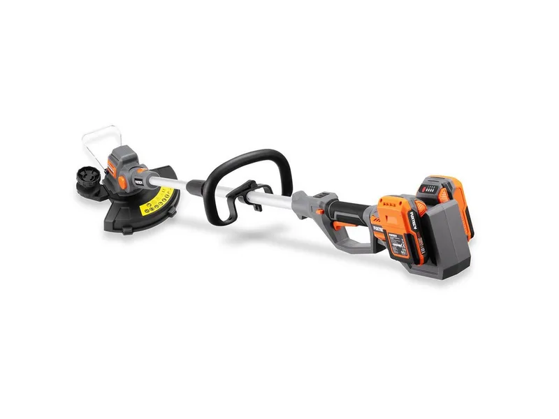 FX-E2RTSET accu bosmaaier 40V met 2 accu’s en 30 cm snijbreedte set | Grastrimmer en kantensnijder met telescoopsteel en plantenbeugel van FUXTEC – productafbeelding 3 van 5