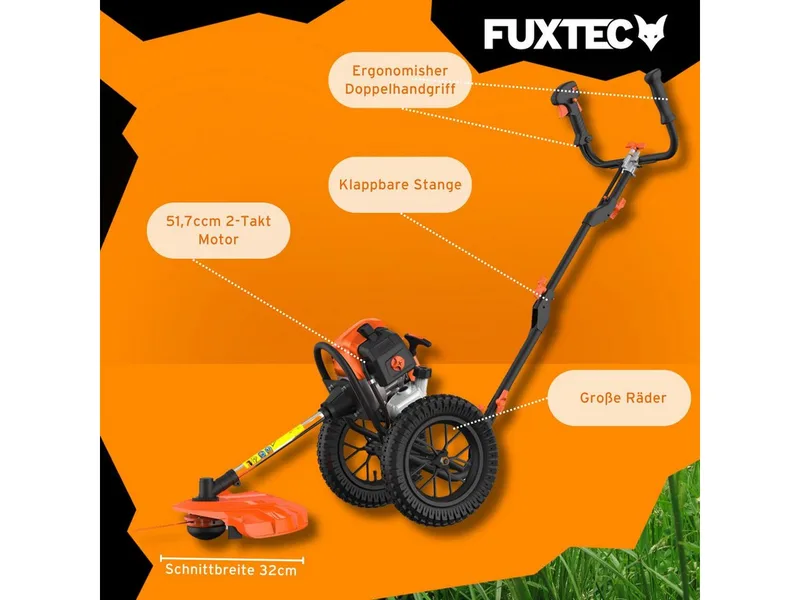 FX-FSR162 Benzine Bosmaaier op Wielen - 62cc - 2-takt - 3,5 pk - Grastrimmer by FUXTEC – product image 5 of 5