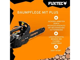 FX-KS226 Benzine Kettingzaag – 25,4cc 2-takt – 30 cm Zaagblad – Top Handle 1-handszaag – Licht & Compact – Black Edition de FUXTEC – image du produit 3 sur 5