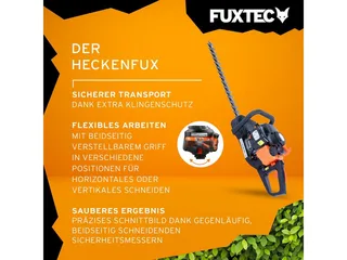 FX-MH126 Benzine Heggenschaar 55cm 2-Takt 25,5cc Draaibare Handgreep 28mm van FUXTEC – productafbeelding 5 van 5