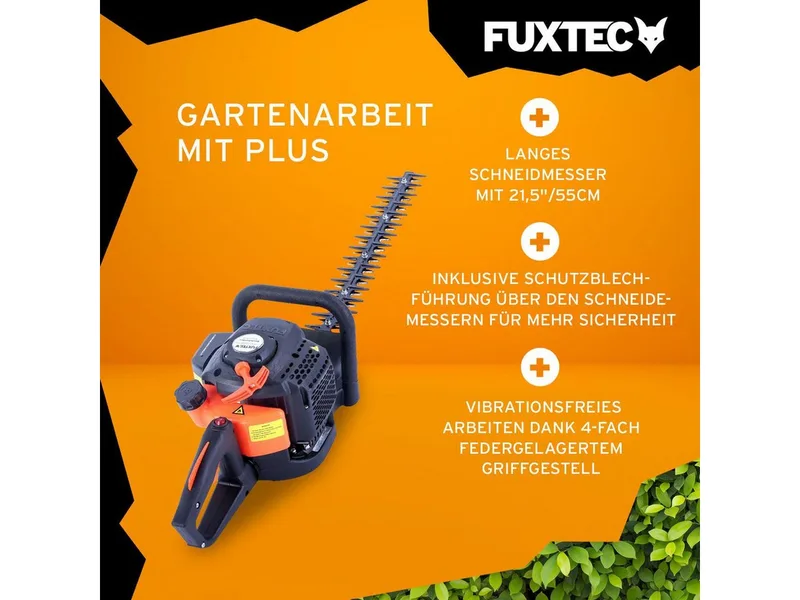 FX-MH126 Benzine Heggenschaar 55cm 2-Takt 25,5cc Draaibare Handgreep 28mm van FUXTEC – productafbeelding 4 van 5