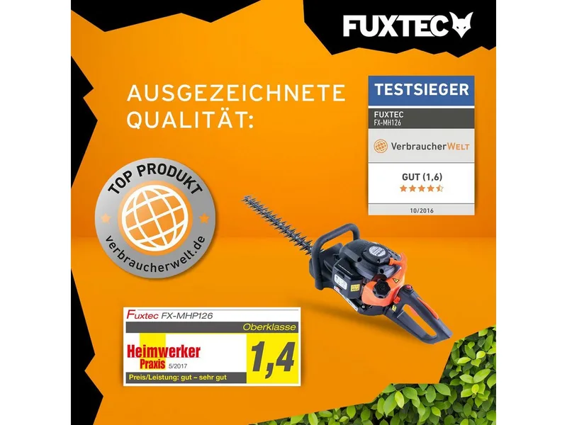 FX-MH126 Benzine Heggenschaar 55cm 2-Takt 25,5cc Draaibare Handgreep 28mm van FUXTEC – productafbeelding 3 van 5