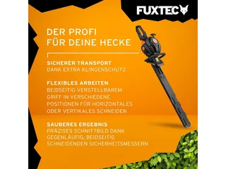 FX-MHP126 benzine heggenschaar 80cm blad 25,4cc motor voor tuinonderhoud en nauwkeurig snoeien van hagen by FUXTEC – product image 5 of 5