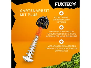 FX-MHP126 benzine heggenschaar 80cm blad 25,4cc motor voor tuinonderhoud en nauwkeurig snoeien van hagen by FUXTEC – product image 4 of 5