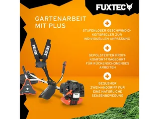 FX-MS152 Benzine Bosmaaier – 2-in-1 – 52cc – Trimmer & Brushcutter – incl. Mes & Draadkop van FUXTEC – productafbeelding 4 van 5