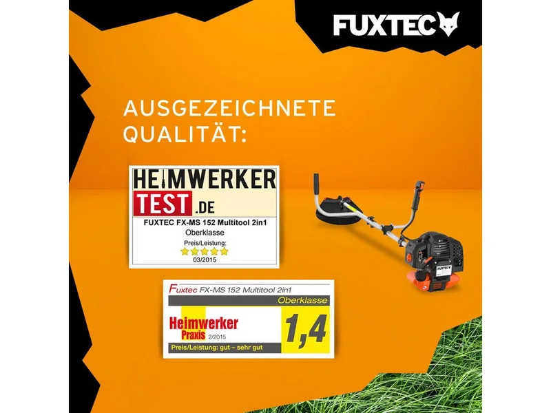 FX-MS152 Benzine Bosmaaier – 2-in-1 – 52cc – Trimmer & Brushcutter – incl. Mes & Draadkop van FUXTEC – productafbeelding 3 van 5