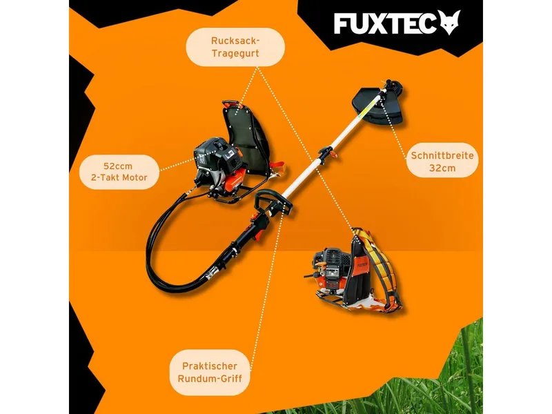 FX-MS152T Ruggedragen Benzine Bosmaaier – 52cc – 2-in-1 Multitool – 3 PK – Trimmer – 2-takt von FUXTEC – Produktbild 5 von 5