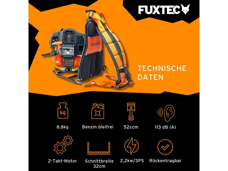 FX-MS152T Ruggedragen Benzine Bosmaaier – 52cc – 2-in-1 Multitool – 3 PK – Trimmer – 2-takt von FUXTEC – Produktbild 2 von 5