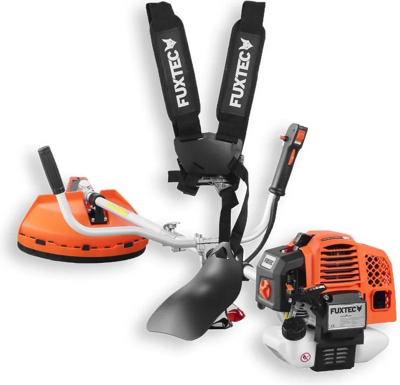 FX-MS162 Benzine Bosmaaier 2-in-1 – 62cc – Grastrimmer & Bosmaaier – 3,5 pk 2-takt – Met draagharnas, mes & spoel de FUXTEC – image du produit