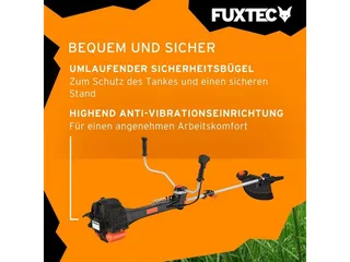 FX-PS152 Benzine Bosmaaier 2-in-1 – 52cc 2-takt – 3 PK – Met draad & mes – Comfort draagharnas – Antivibratiesysteem van FUXTEC – productafbeelding 5 van 5