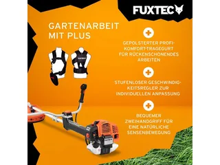 FX-PS162 Benzine Bosmaaier 62cc 2-in-1 met Mes en Draadspoel, , antivibratiesysteem, krachtige grastrimmer van FUXTEC – productafbeelding 4 van 5