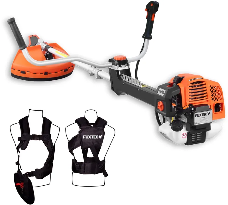 FX-PS162 Benzine Bosmaaier 62cc 2-in-1 met Mes en Draadspoel, , antivibratiesysteem, krachtige grastrimmer van FUXTEC – productafbeelding 1 van 5