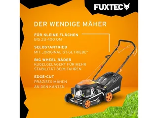 FX-RM4346 Benzine Grasmaaier – 3-in-1 – 43 cm – Zelfrijdend met Achterwielaandrijving – Mulchfunctie & 40L Opvangbak – Big Wheels by FUXTEC – product image 4 of 5