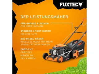 Grasmaaier Benzine - 51cm - Zelfrijdend / Zelftrekkend / Achterwielaandrijving - Mulchfunctie - Opvangbak 60L - FX-RM5196 van FUXTEC – productafbeelding 5 van 5