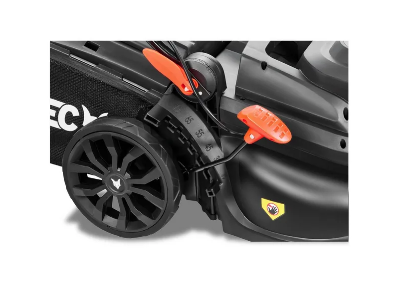 grasmaaier elektrisch FX-RME43, 43cm, 45L, hoogte 25-75mm, 1200W, 12kg, duw, bak inbegrepen, ideale tuin 220V fra FUXTEC – produktbillede 5 af 5